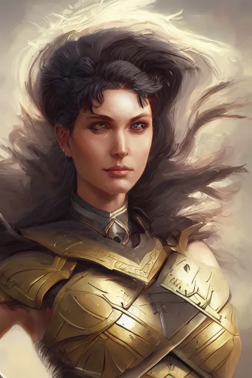 Image similar to amazon valkyrie athena, d & d, fantasy, portrait, highly detailed, headshot, digital painting, trending on artstation, concept art, sharp focus, illustration, art by artgerm and greg rutkowski and magali villeneuve