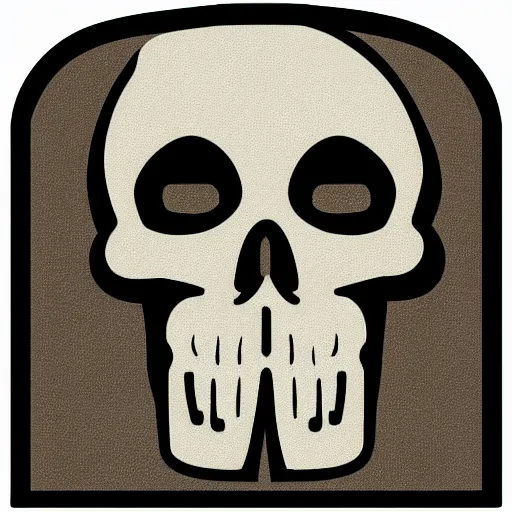 Prompt: skull icon
