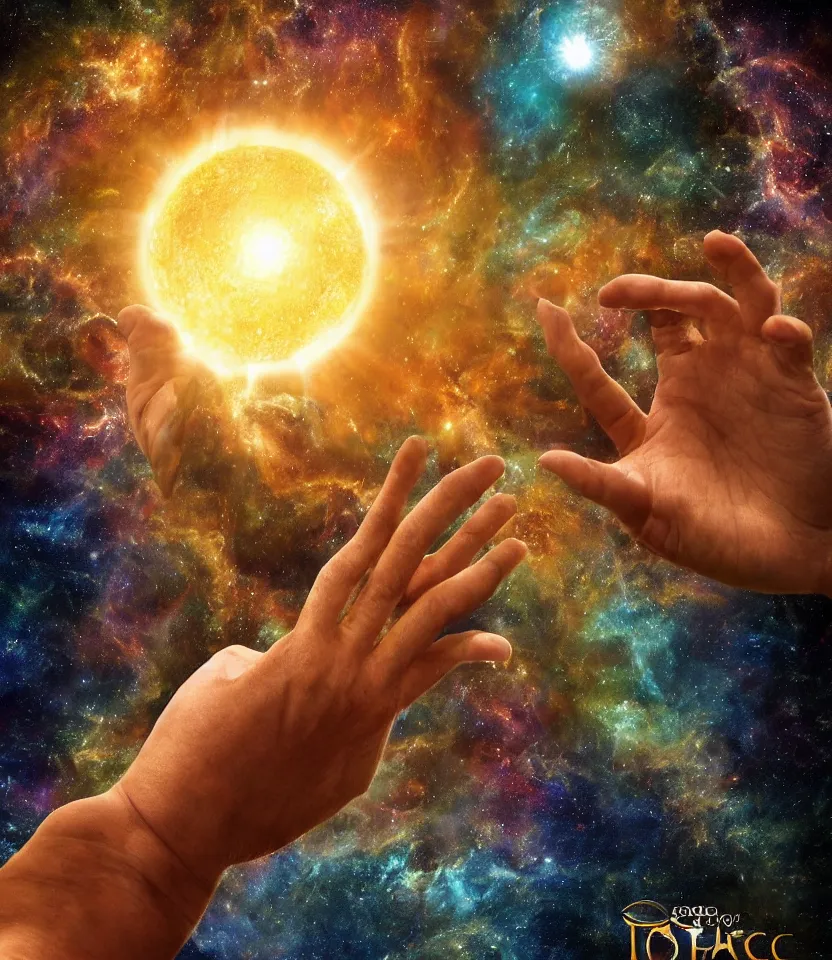 Prompt: portrait of divine god of creation crafting life in the palm of their hand | world building, epic scene, movie poster, wallpaper | hyper-realistic, intricate detail, highly detailed, photo-realistic, 3D, 4K HD, cinematic, dramatic, symmetrical, anatomically correct | space, sun, moon, stars, galaxy, solar system, time, life, creation, spirit, aura, ethereal, god-like, heavenly, divine being, holy | artstation, pixiv, digital painting, clip studio paint, photoshop, character concept art, zbrush, octane render, sharp focus | drawn by wayne barlowe, drawn by arthur adams, drawn by richard corben