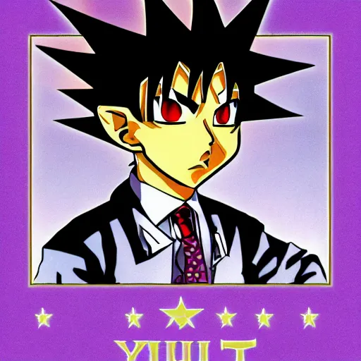 Image similar to yugi moto as president of the united states