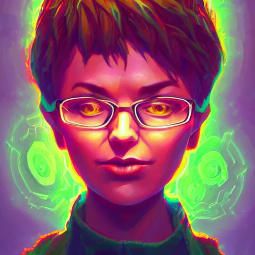 Image similar to skill magic geek inside matrix deepdream radiating a glowing aura stuff loot legends stylized digital illustration video game icon artstation lois van baarle, ilya kuvshinov, rossdraws,