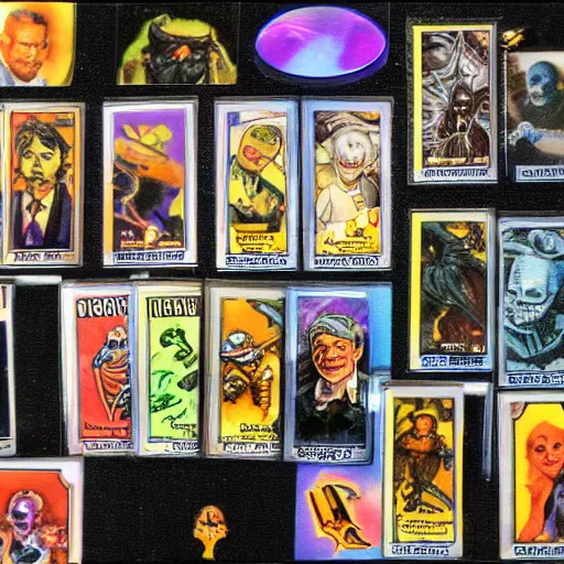 Image similar to Halloween Collectable Trading Cards Holographic HDR