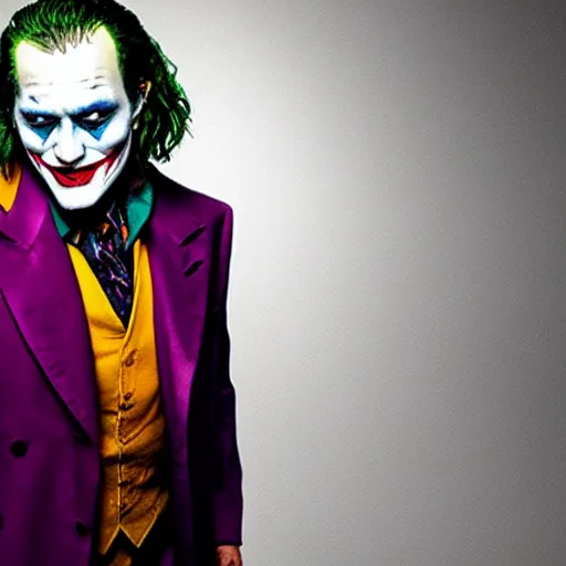 Image similar to Johnny Depp as The Joker