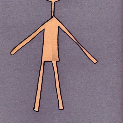 Image similar to a realistic stickman