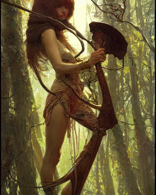 Image similar to betula pendula, fantasy digital art by moebius, mucha, greg rutkowski, denis sarazhin, highly detailed, artstation