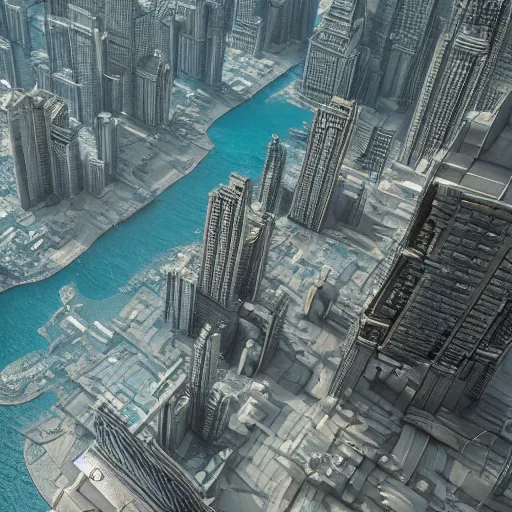 Prompt: a mega city underwater, highly detailed, octane render, 8k, realistic