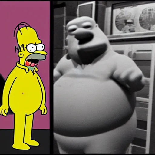 Image similar to Live action homer simpson