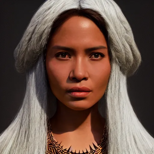 Prompt: The First Polynesian Woman, artist interpretation, trending on artstation, photorealistic imagery, photorealism, artstation photorealism, artstationHQ, artstationHD, 4k, 8k