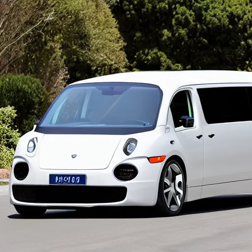 Prompt: First picture of new $500,000 Bugati Minivan - the Dolgo (2023) getty 35mm