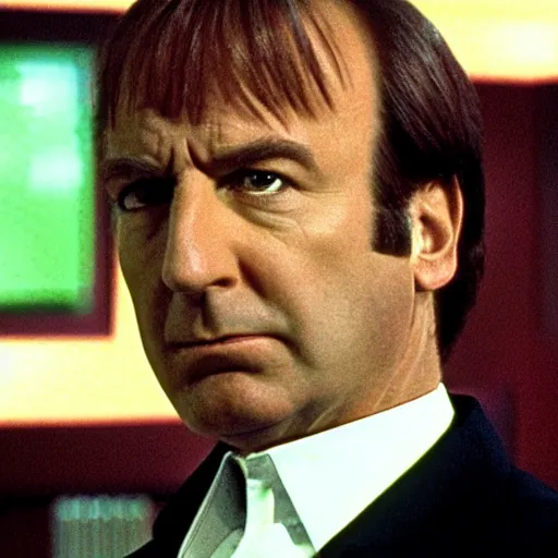 Prompt: Saul Goodman in Star Trek the next generation, tv still, 4k