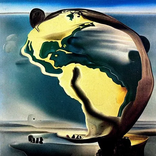 Image similar to planet earth, photo, photography, salvador dali