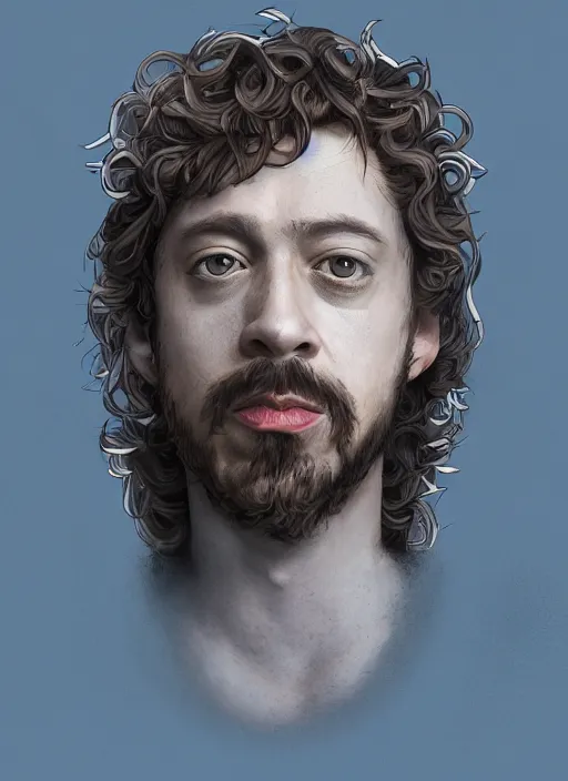 Prompt: portrait of Sam Hyde as a Greek God of a futuristic sigma War, gigachad look, inside future fighter, sci-fi, fantasy, intricate, lush garden spaceship with sakura season flowers in Kyoto Japan, elegant, human anatomy, royal blue and nature light, highly detailed, digital painting, artstation, concept art, smooth, sharp focus, illustration, art by WLOP and Ruan Jia and Mandy Jurgens, masterpiece, 3d blender