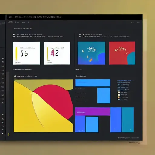 Image similar to Power Bi dashboard, by Kandinsky, digital concept art, with volumetric natural light