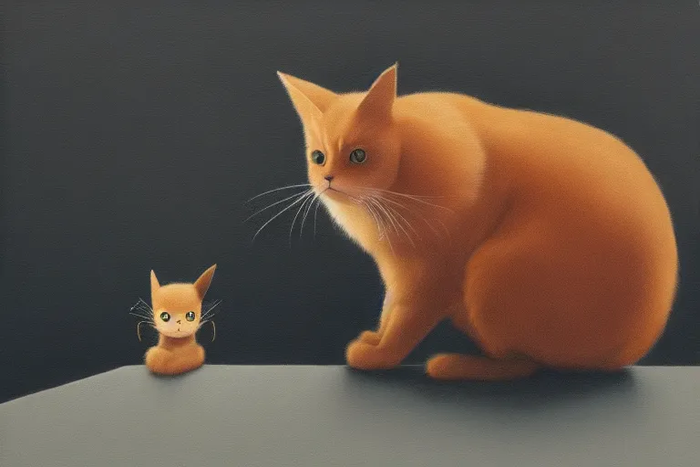 Image similar to cat pikachu hybrid animal, portrait by tim eitel