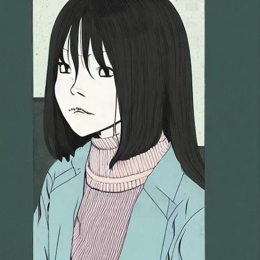 Prompt: a portrait of a girl by inio asano, aya takano color style