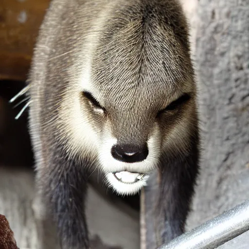 Image similar to small sabertooth, photo taken in kitchen