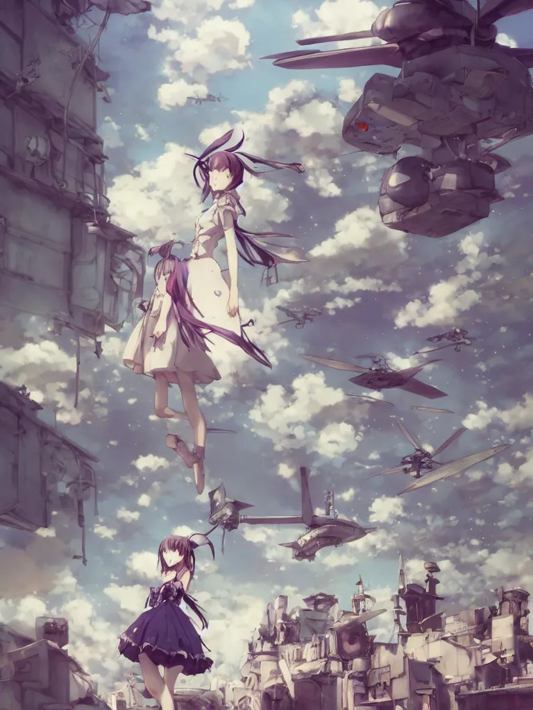 Current world events inspired me to make some post apocalyptic 1080p art  with cute anime girls. : r/StableDiffusion