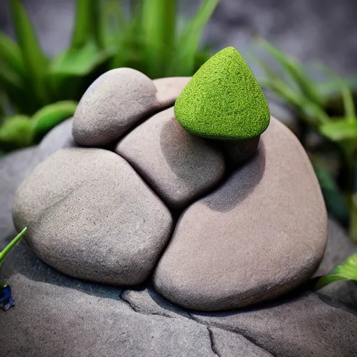 Image similar to realistic rock figurine, toy