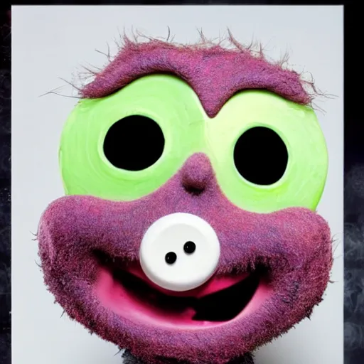 Image similar to little mr weird screaming face by richard hargreaves and jim henson