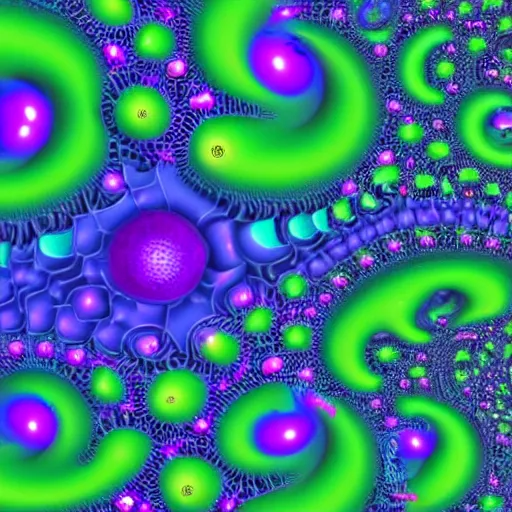 Image similar to ai producing the realist, most detailed, popular, imaginative and best art in the universe based on fractal numbers