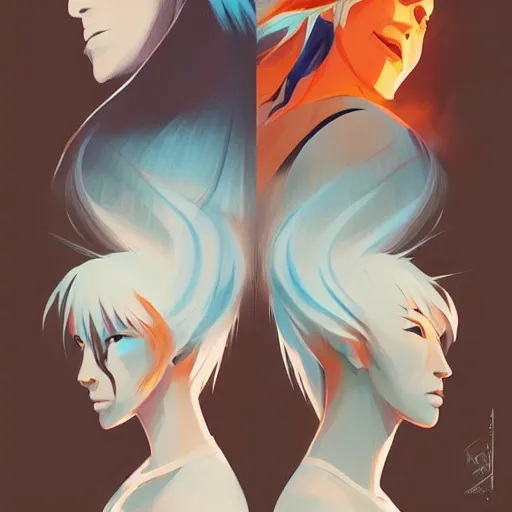 Image similar to face icon stylized minimalist bleach, loftis, cory behance hd by jesper ejsing, by rhads, makoto shinkai and lois van baarle, ilya kuvshinov, rossdraws global illumination