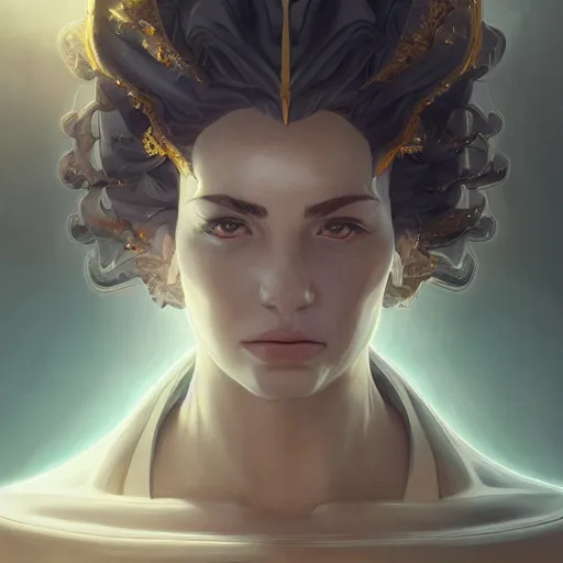 Image similar to symmetry!! intense portrait of broli, intricate, elegant, highly detailed, my rendition, digital painting, artstation, concept art, smooth, sharp focus, illustration, art by artgerm and greg rutkowski and alphonse mucha