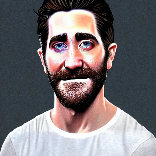 Image similar to dish of jake gyllenhaal's face fused with halloumi cheese ( ( white halloumi cheese hybrid with jake gyllenhaal face ) ), jake gyllenhaal sentient cheese man, by greg rutkowski