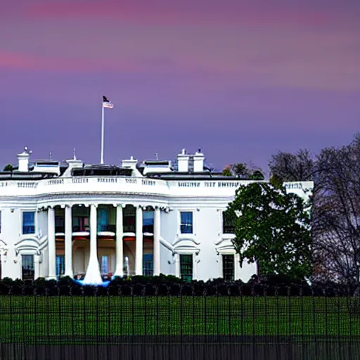 Prompt: A photograph of the White House, 4k, ultra HD