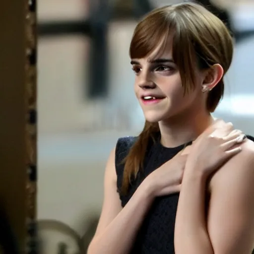 Image similar to Photo of Emma Watson reacting to all the searches for her on Stable Diffusion