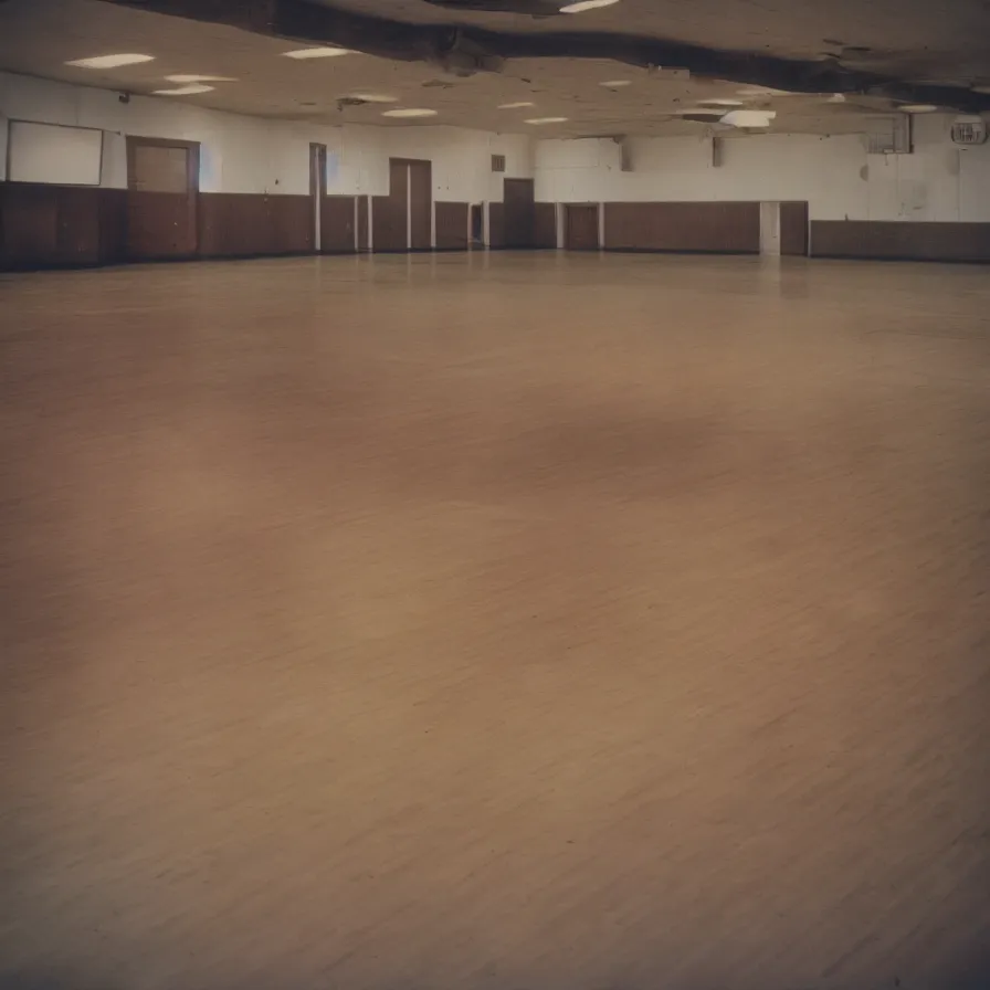 Image similar to 7 0 s movie still of an empty soviet ballroom with hands on the floor, cinestill 8 0 0 t 3 5 mm, heavy grain, high quality, high detail