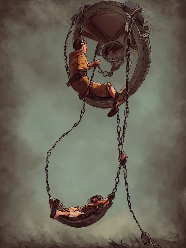 Image similar to tire swing disney concept artists, blunt borders, rule of thirds