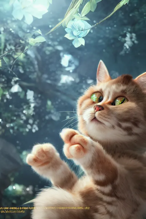 Prompt: anime super super cute cat, ultra realistic, concept art, intricate details, highly detailed, photorealistic, octane render, 8 k