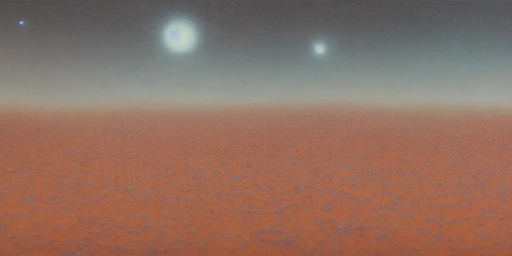 Prompt: A sakura grove on Mars, cinematic lighting, detailed oil painting, hyperrealistic, 8k