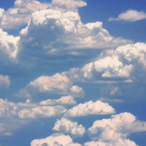 Image similar to clouds look like marshmallows,