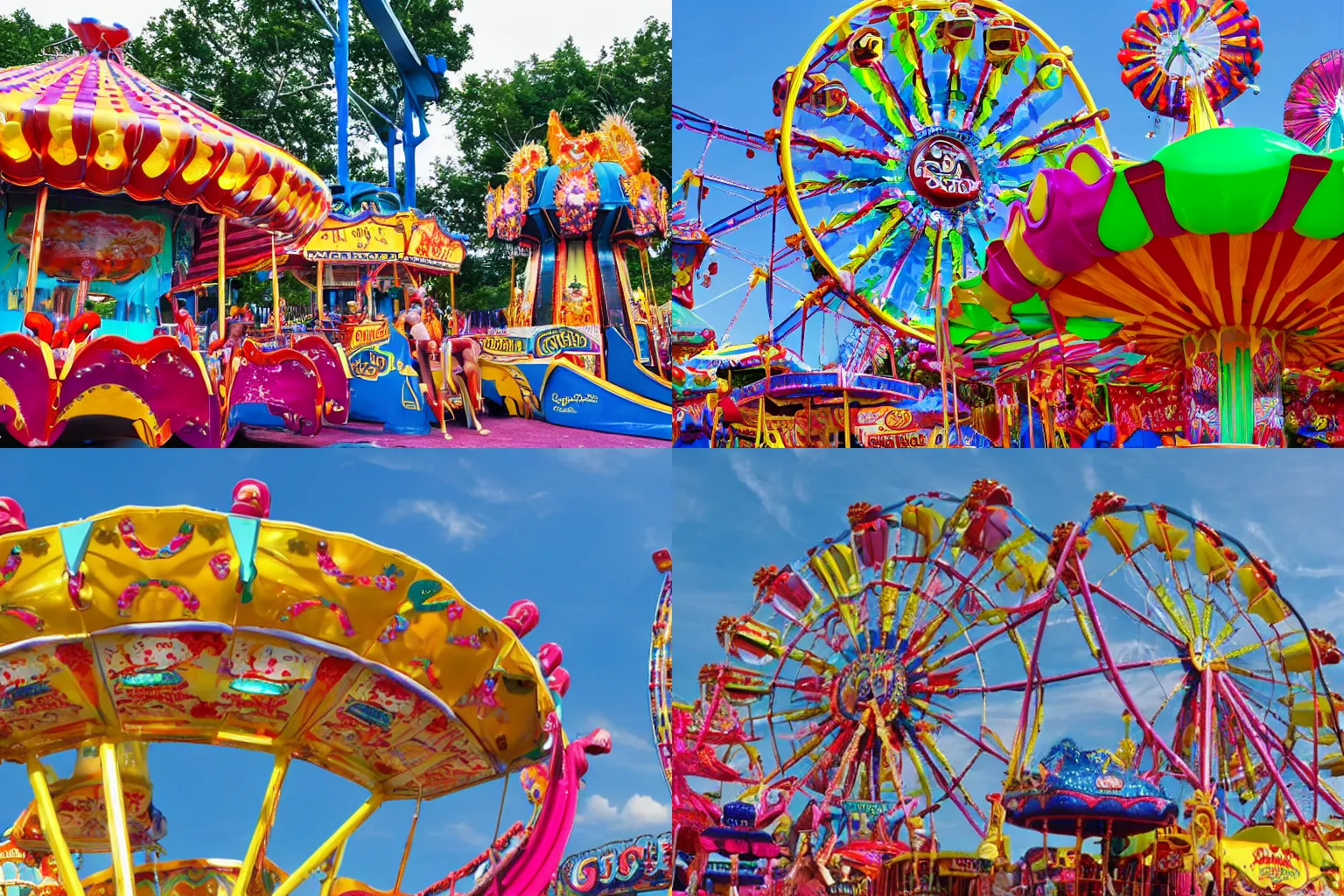 Prompt: fun fair carnival