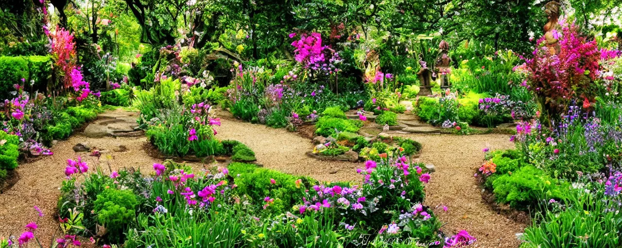 Prompt: enchanted garden