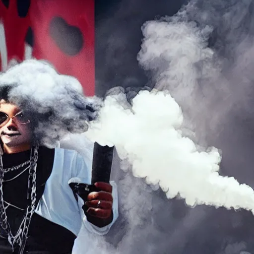 Image similar to michel jackson with pop smoke in nyc 2 0 2 2, ultra realistic, cinematic, real