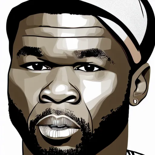 Image similar to vector art of 5 0 cent