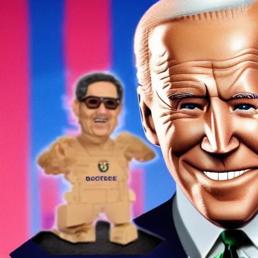 Prompt: joe biden action figure