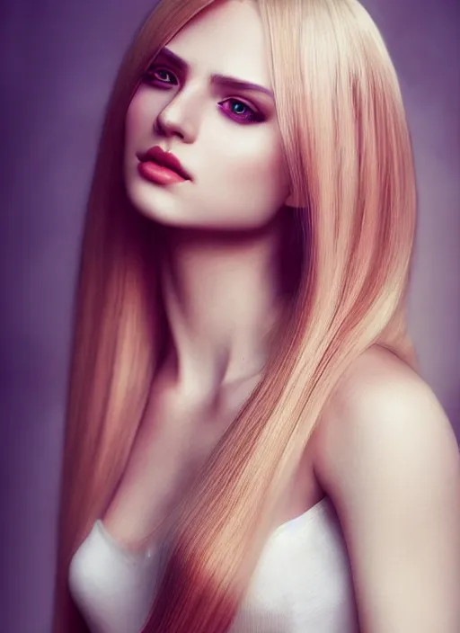 Prompt: a gorgeous female with long blonde hair in the style of jovana rikalo, realistic, full body shot, wide angle, sharp focus, 8 k high definition, insanely detailed, intricate, elegant, art by stanley lau and artgerm, floating embers
