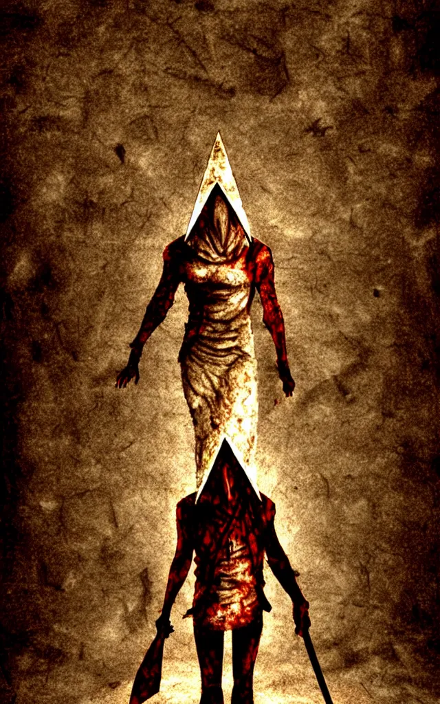 Prompt: pyramid head from silent hill