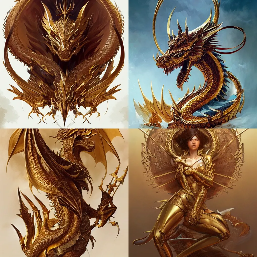 Golden Dragon PNG Transparent Images Free Download | Vector Files | Pngtree