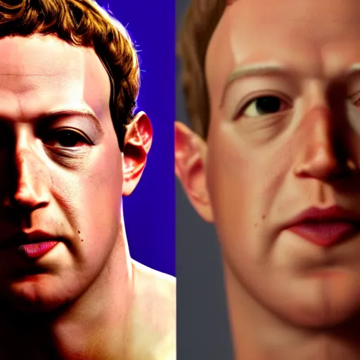 Image similar to if Mark Zuckerberg was Thanos, cinematic, epic, cool, photo realistic, 4k, high detail