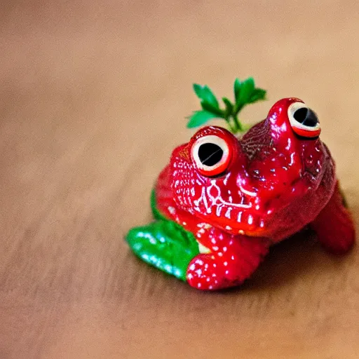 Image similar to a strawberry frog