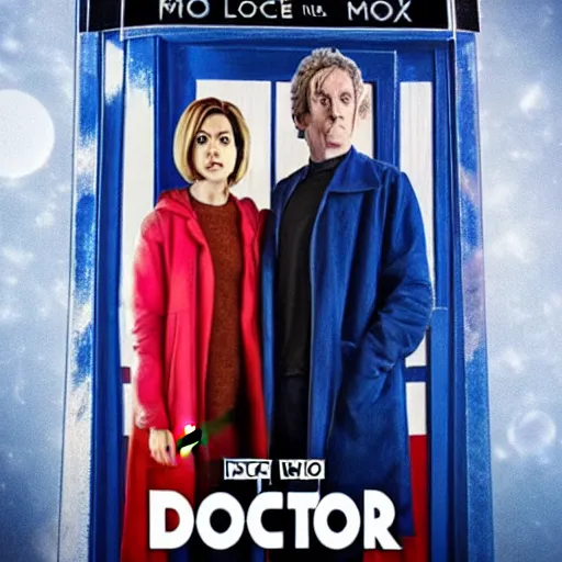 Prompt: A movie poster for Doctor Who