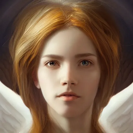 Image similar to Perfectly-centered portrait-photograph of an angel dragon from heaven, lifelike, super highly detailed, professional digital painting, artstation, concept art, Unreal Engine 5, Photorealism, HD quality, 8k resolution, cinema 4d, 3D, beautiful, cinematic, art by artgerm and greg rutkowski and alphonse mucha and loish and WLOP