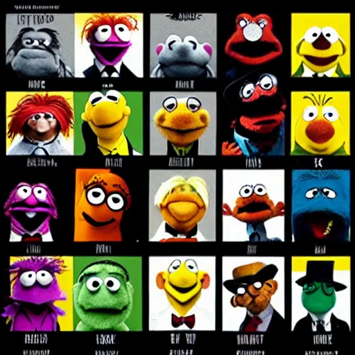 Image similar to The Watchmen as Muppets