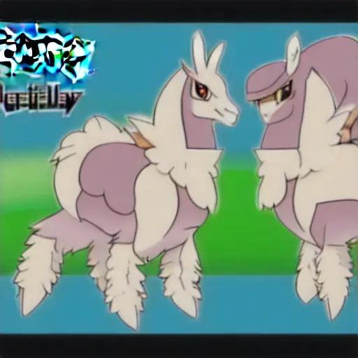 Image similar to a llama pokemon by ken sugimori