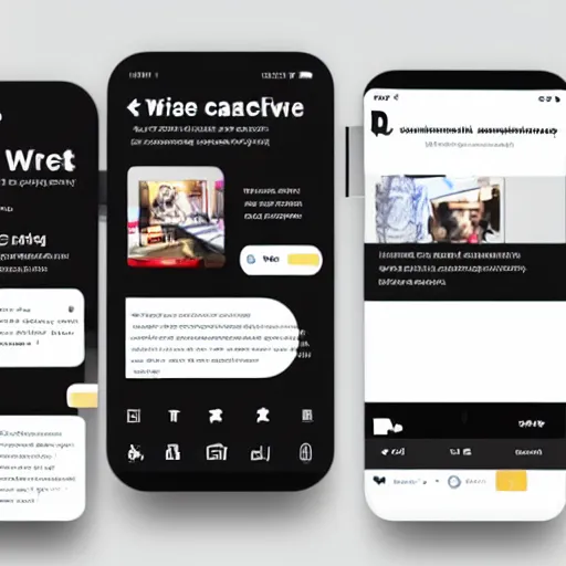 Prompt: News UI Design. UX Research. Mobile UI UX. Wireframe