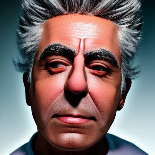 Prompt: rick sanchez closeup photograph dslr photorealistic, studio lighting, ektachrome, detailed, intricate, face detail, perfect face, fine detailes, realistic shaded, fine - face, pretty face